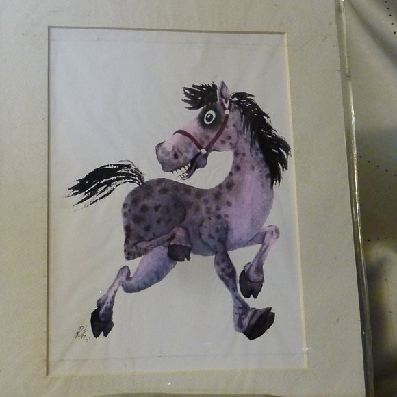 Litho Animals Horse , Hippo , Mouse ,Cow, Cartoons - Picture 2 of 8